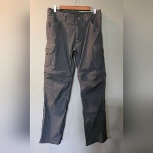 Kuhl Renegade Convertible Pants Koal Hiking Cargo Lightweight Mens 32X30